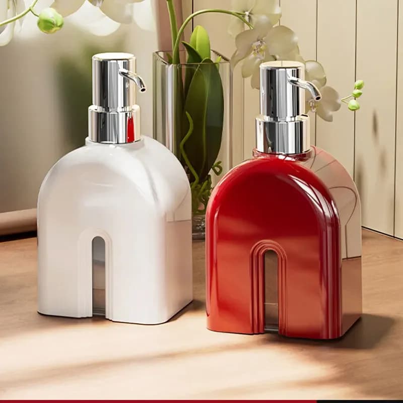 400ml Cave Stone Shower Gel Shampoo Bubbler Retro Style Hand Wash Bubbler Bottle Dish Detergent Dispenser Bottle soap dispenser