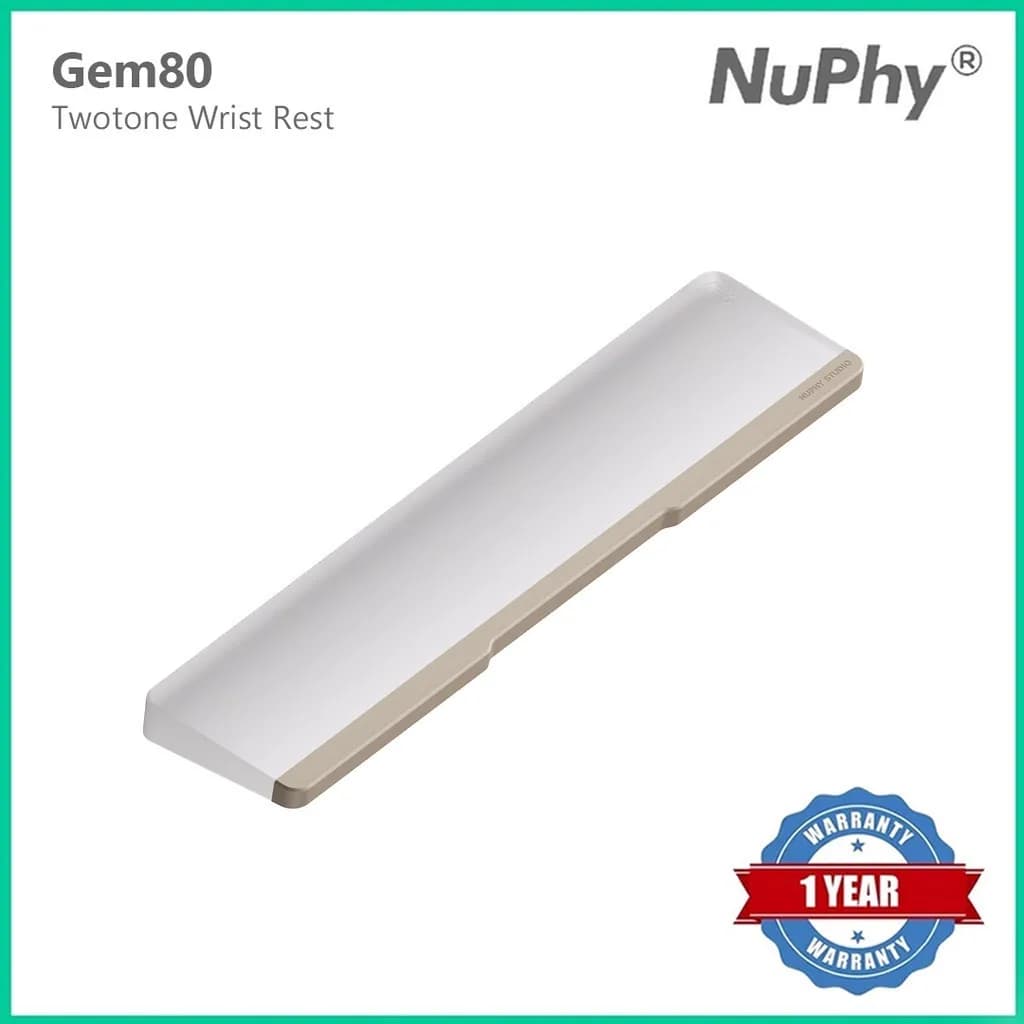 Poggiapolsi NuPhy Twotone per oro bruciante Gem80