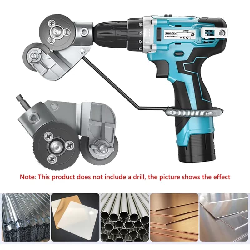Electric Drill Plate Cutter Metal Plate Cutter Iron Scissors Electric Drill To Shears Cutter Nibbler Cutting Iron