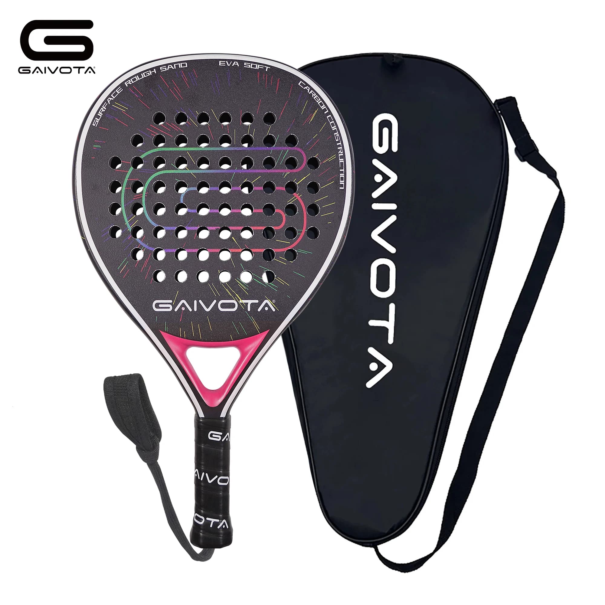 GAIVOTA 2025 nuova prima PX20 rossa Padel racchetta da tennis trattamento superficiale in fibra di carbonio EVA memoria flessibile nucleo in schiuma Padel racchetta