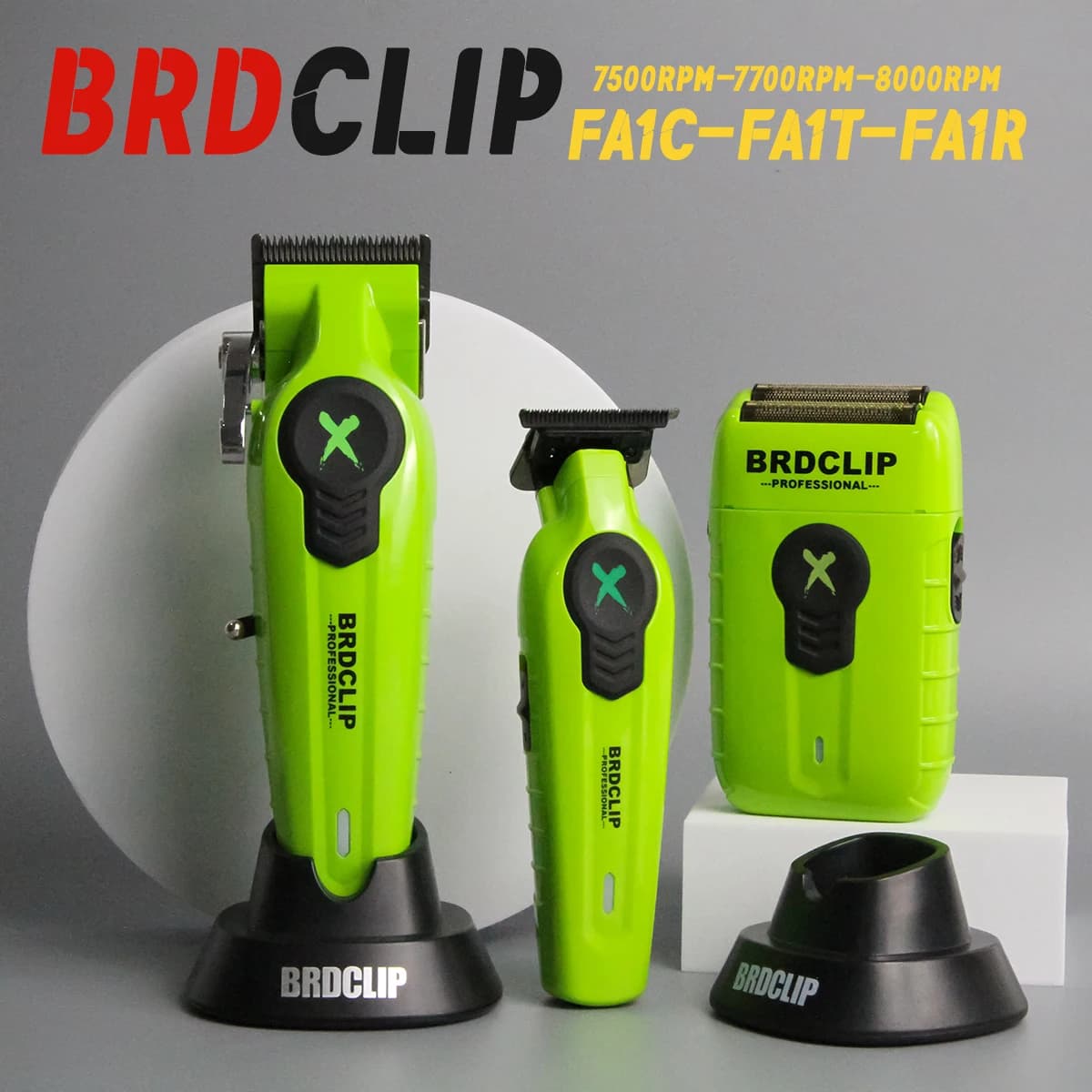 Professional BRDCLIP FA1C FA1T FA1R Motor Set High 8000RPM Hair Cutter Electric Trimmer Hair Machine DLC with Base