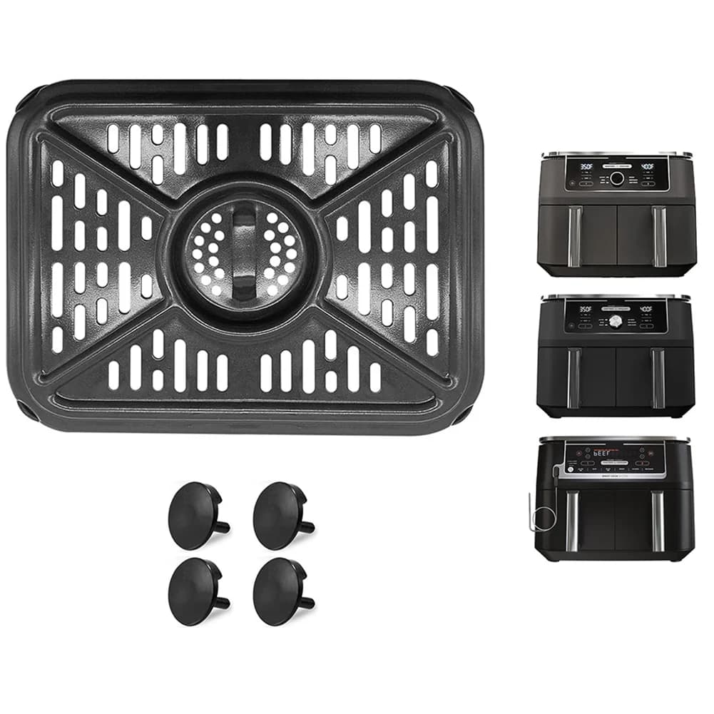 1 Servant for air fryer grill and 4 rubber bumpers for air fryer for 550 DZ401 DZ550 10QT DualZone Air fryers Rubber feet Accessories
