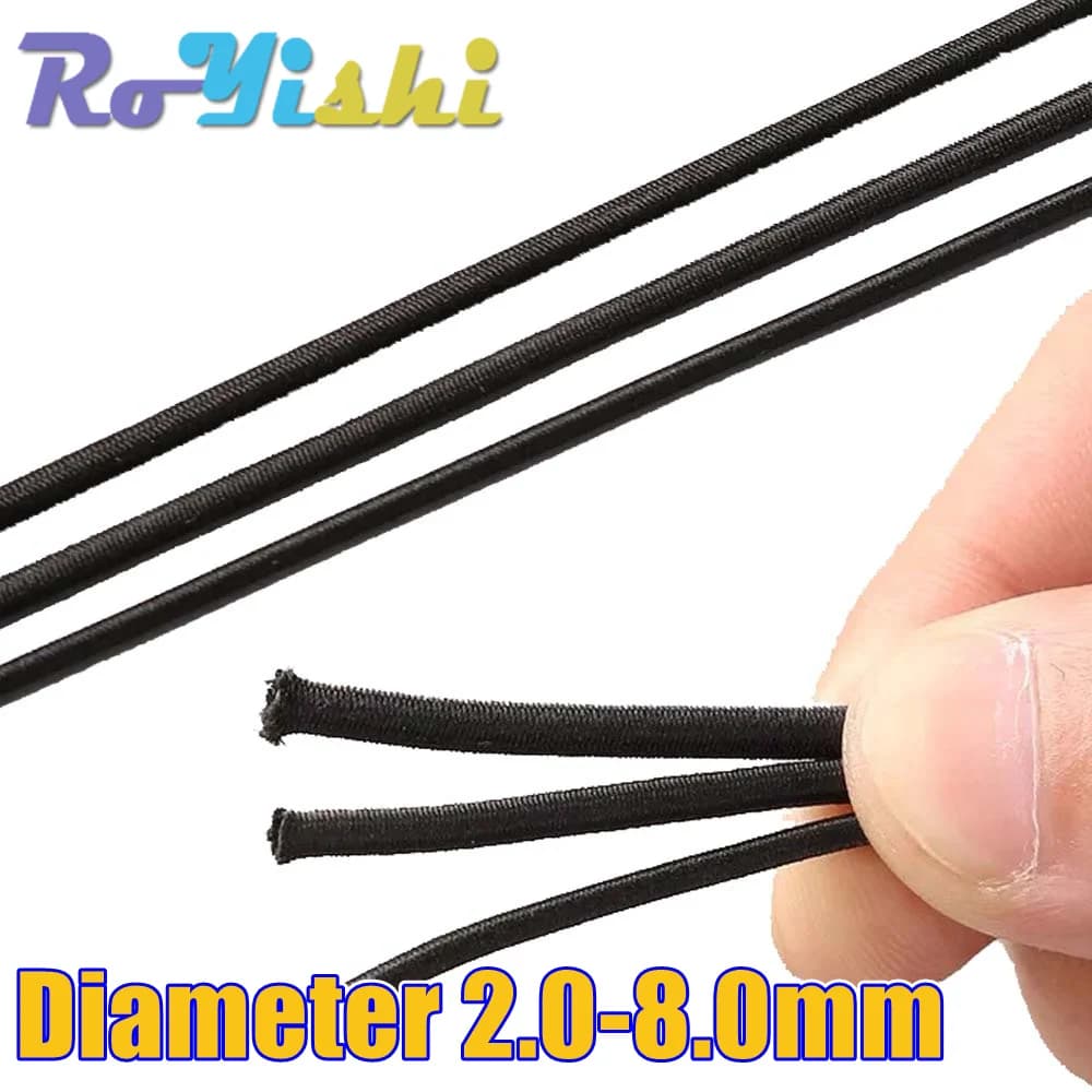 1M Strong Elastic Rope Cord Bungee Shock Cord Stretch String for DIY Jewelry Making Outdoor Project Tents Kayak Boat Bag Luggage