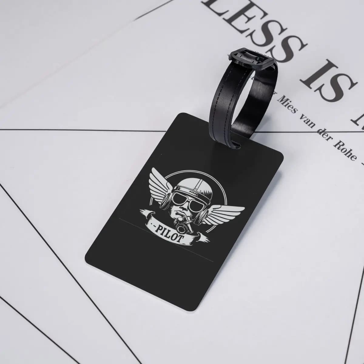 Etichette per Bagagli da Pilota, Accessori per Valigie, Tag per Bagaglio da Viaggio, Porta Etichetta con Nome e Indirizzo