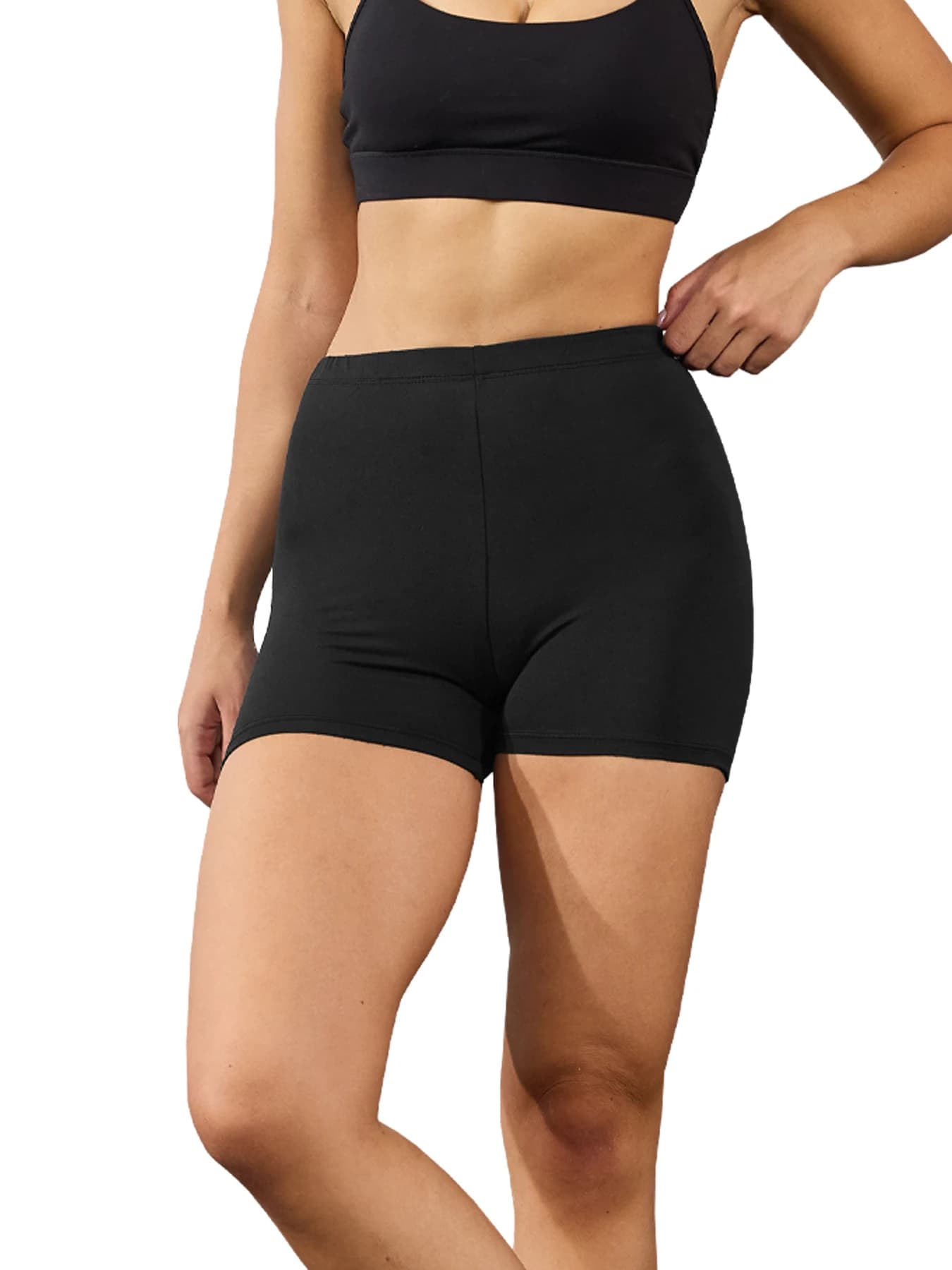 Cycling and Training Shorts for Women Plus Sizes, Super Soft, Highly Elastic, Anti-Squat, for Yoga, Running, Gym and Fitness