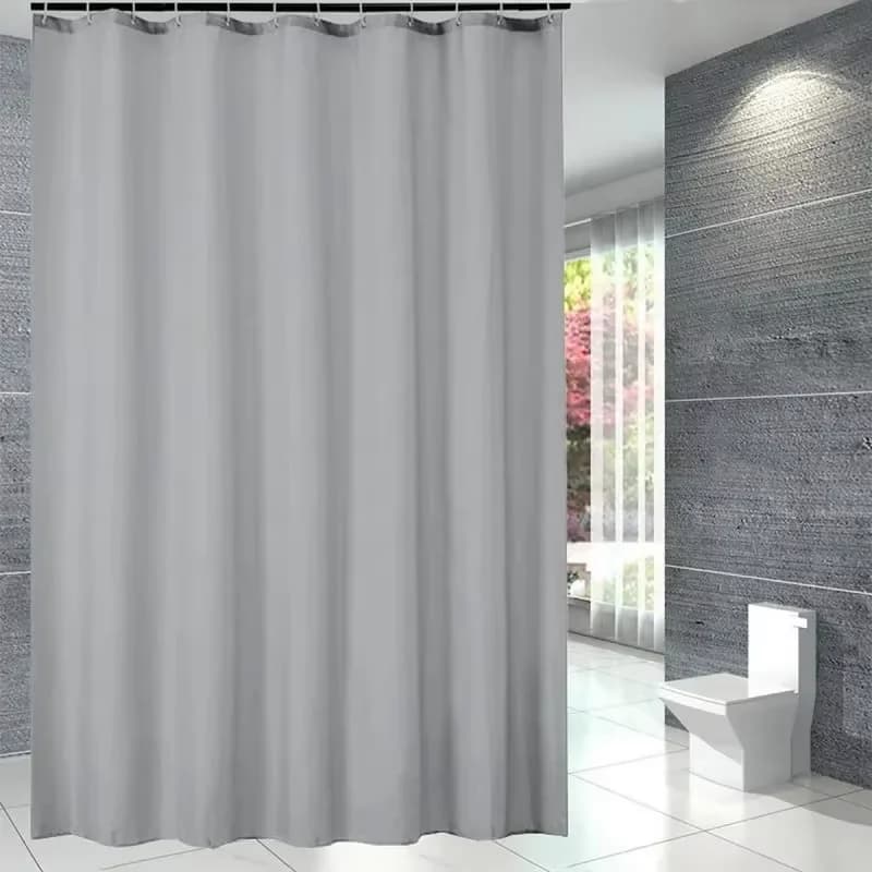 Tenda Doccia Impermeabile in PEVA Anti-Muffa, Tenda Solida per Bagno, Tenda Ondulata per Finestra, Lusso per la Casa con Ganci, Tenda Doccia Ondulata a Pieghe Pesanti