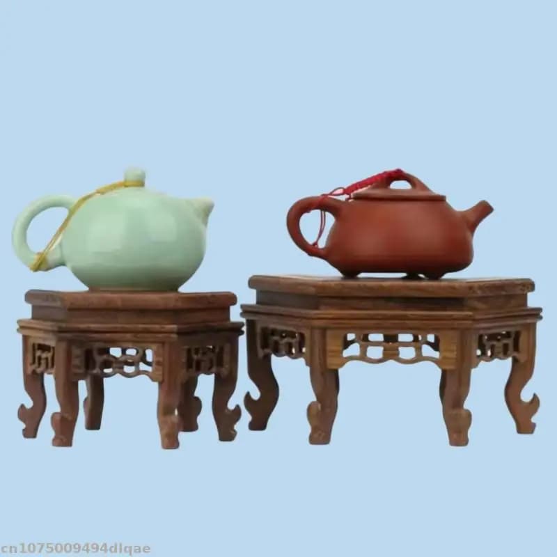 Wooden Crafts Exhibition Base Teapot Flower Base for Tea Exhibition Plant Model Base for Sculpture Brush For Incense Base for Aquarium