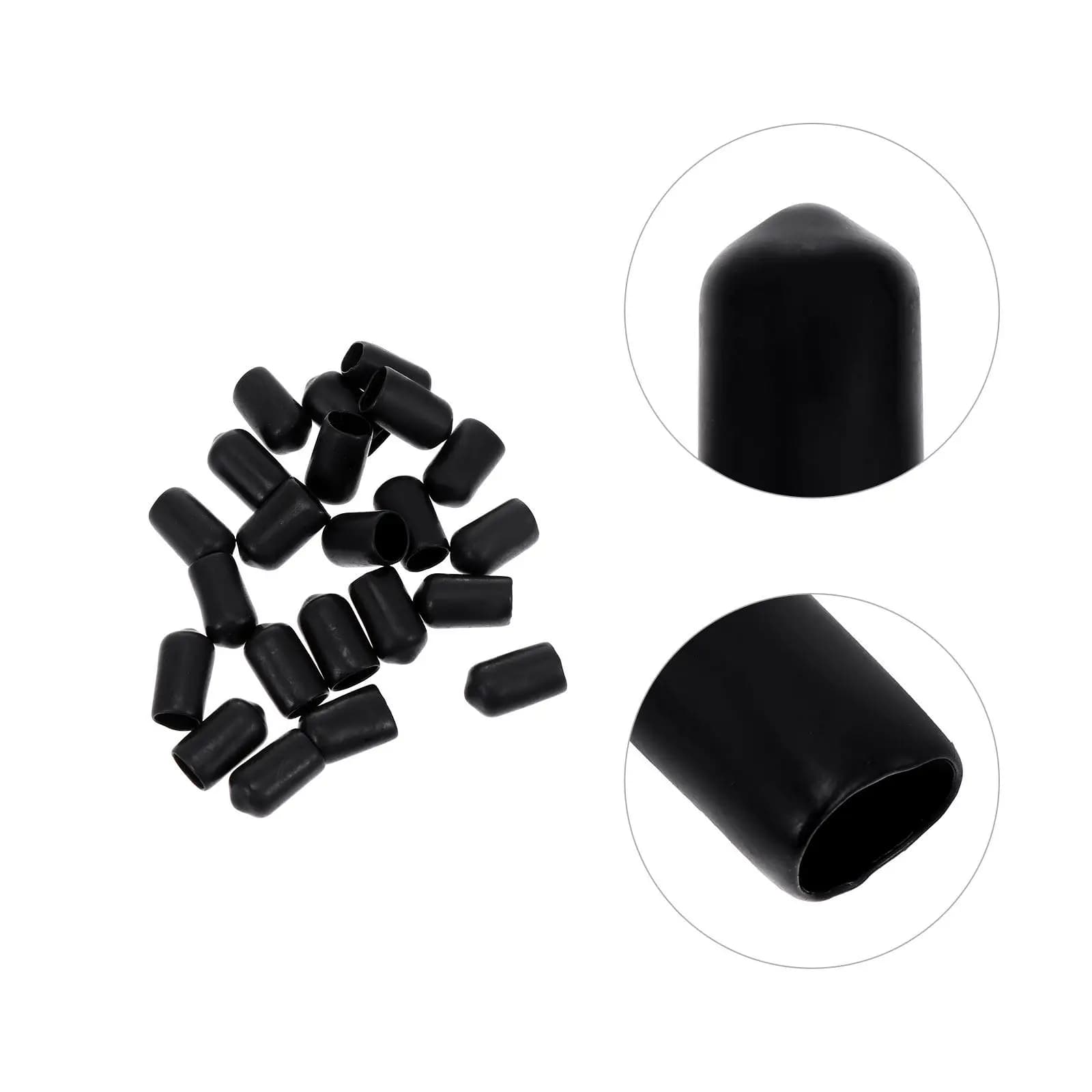 200 Pezzi Tappi in Gomma per Protezione Filettature, Coperture per Viti, Gambe di Tavoli, Punte per Tubi Rotondi, Protezione da Usura per Piedini di Mobili