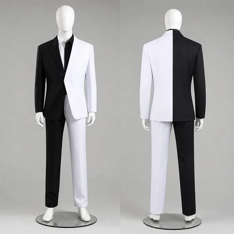 Two-Face‌ Harvey Dent Cosplay Costumes Anime Character Halloween Party Costume Performance Clothes for Adults