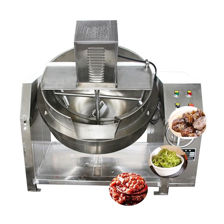 Gas Cooking Pot Electric Gas Steam Tilting Mixer Kitchen Equipment Candy Kettle with Mixer