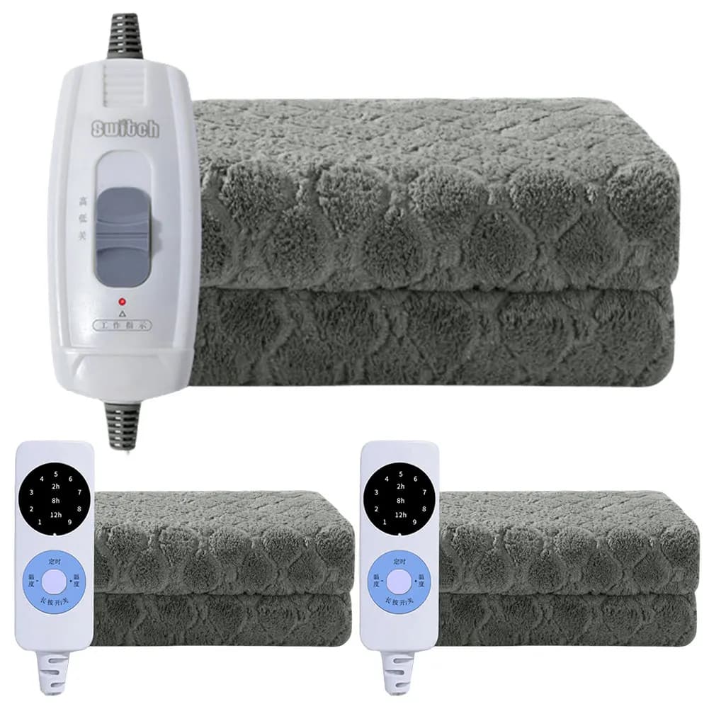 Coperta intelligente in velluto Coperta doppia con riscaldamento singolo Coperta elettrica intelligente portatile Coperta per ufficio domestico