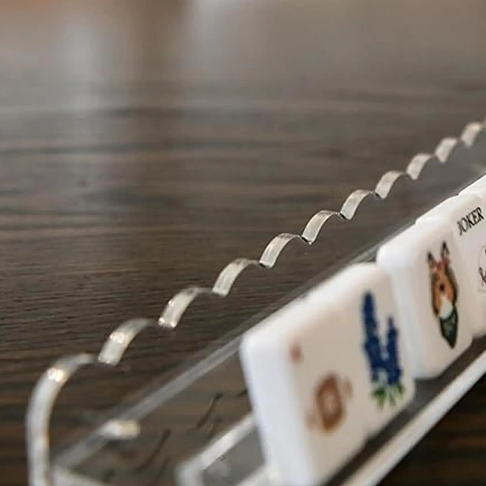 Supporti per Mahjong con Spingitori, 20 Pollici, 4 Pezzi, in Acrilico Trasparente, Supporti Magnetici per Tessere Mahjong per Feste tra Amici, Competizioni e Giochi a Casa