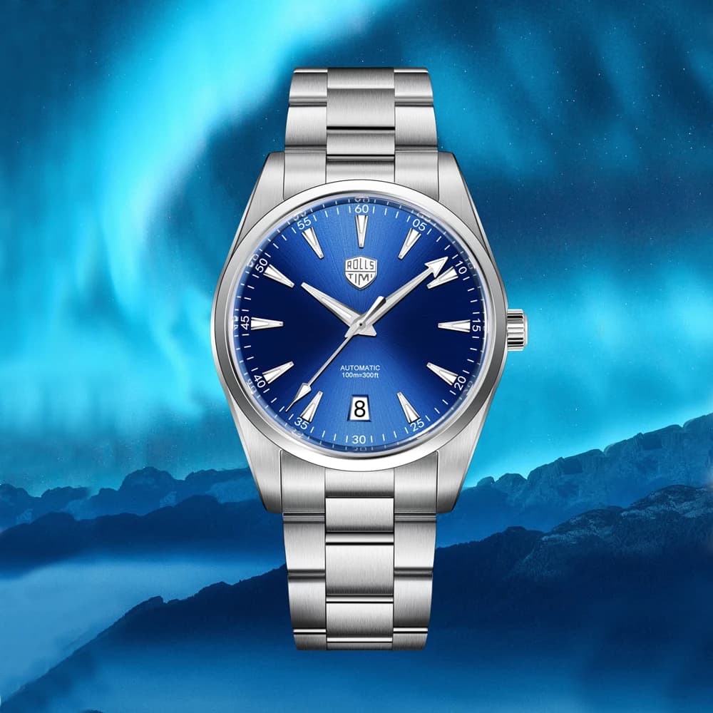 2025 Nuovi orologi da uomo RollsTimi NH35 Orologio automatico da uomo Orologio da polso meccanico AR Specchio zaffiro Orologio impermeabile luminoso