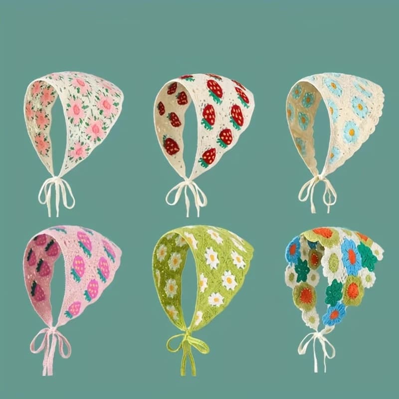 Stylish Triangle Hair Band Maid for Women, with Strawberry Versatile Pattern, Fashion Hair Accessories
