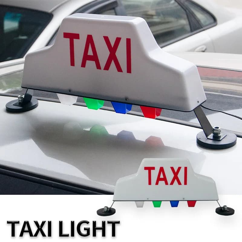 Nuovo 12V DC Tetto Impermeabile Segnale Superiore Cab Lampada Luce di Segnale Lampada Tetto Top Segno Forte Magnetico LED Colore 21W TAXI Luce Universale