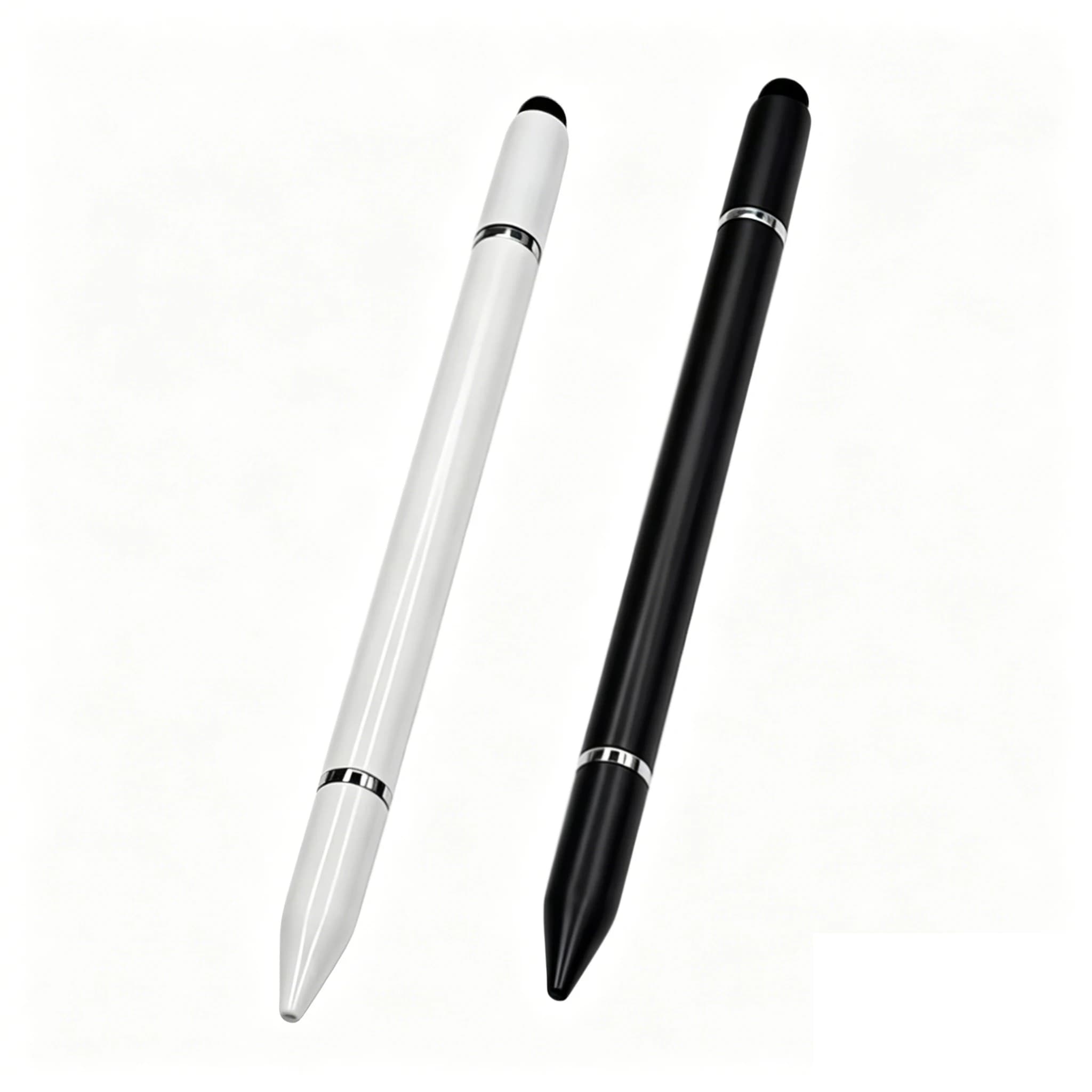 Penna Stilo Universale 3 in 1 con Punta a Sfera, Punta a Disco e Punta in Gomma Morbida per Tutti gli Smartphone, Tablet e Laptop con Schermo Touch