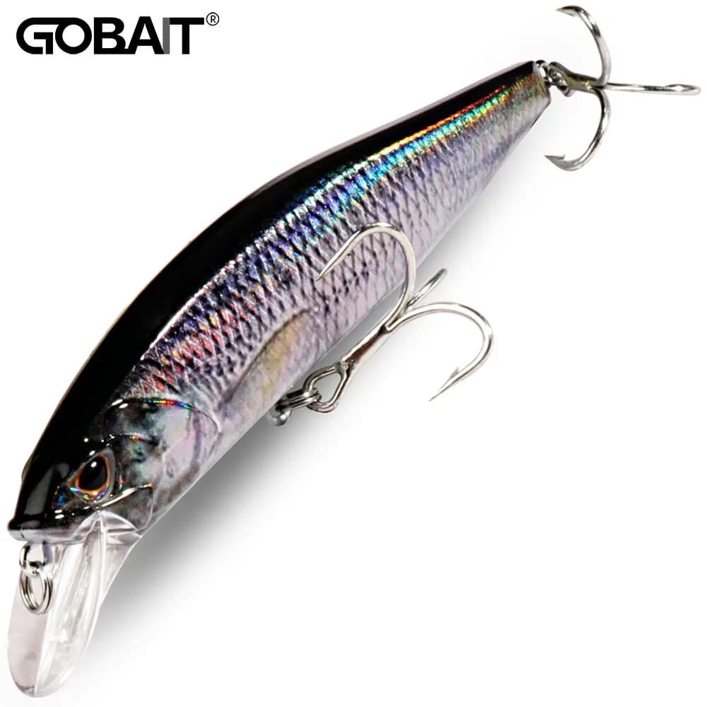 Affondamento Minnow 19g Galleggiante Jerkbait 15g Richiamo di Pesca HardBait Treble Ganci Swimbait Pesca Affrontare Manovella Wobbler Esca Artificiale