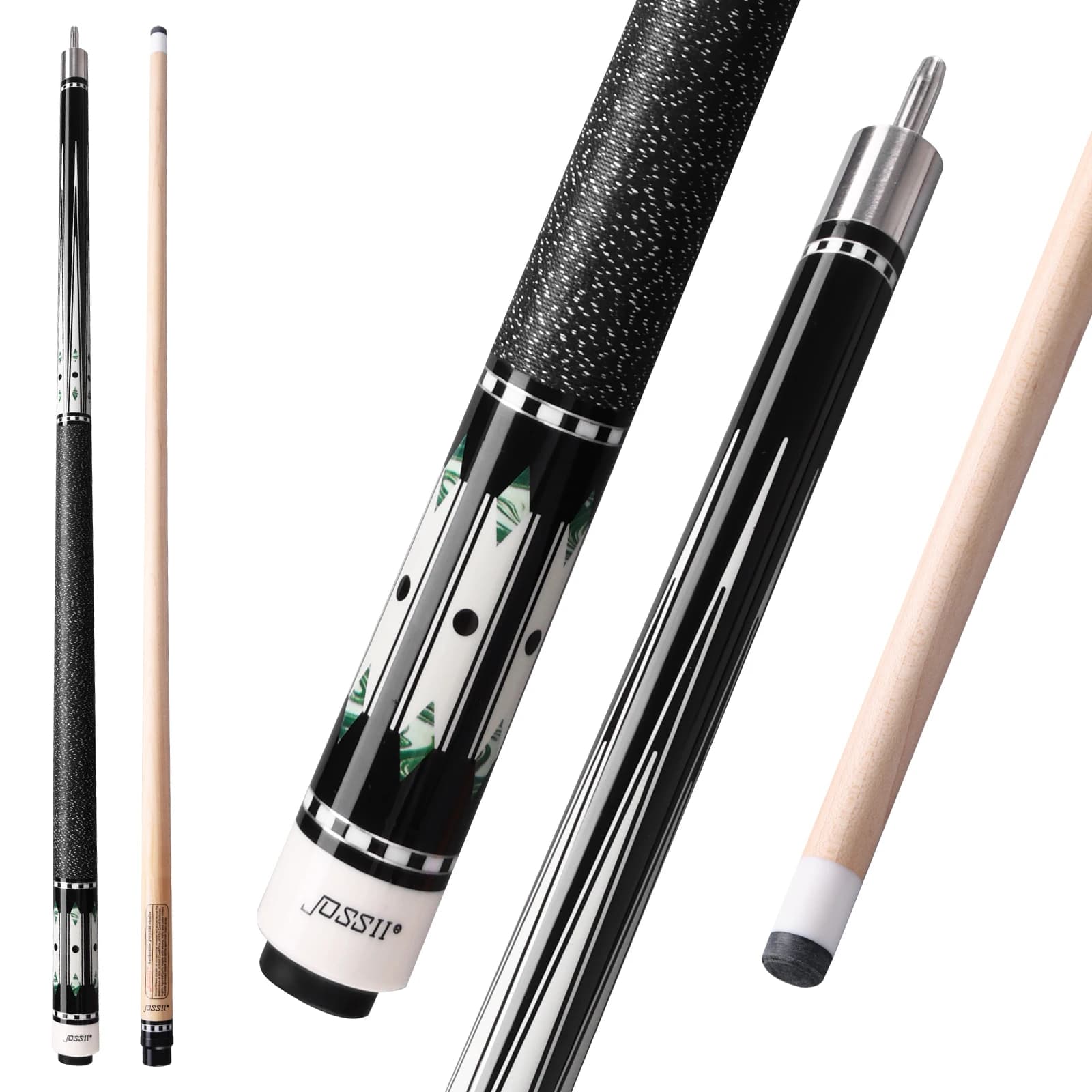 JOSSII SA Series 58" Pool Cue Stick for Adults, Professional Billiard Cue Sticks with 12.5 mm Tip, Canadian Maple Wood Pool Table Sticks Weight from 19oz, 19.5oz, 20oz, Pool Stick Great for House Bar,Club
