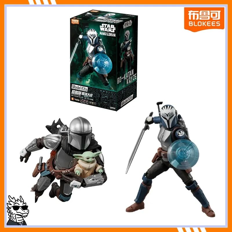 Nuova classe Campioni Blokees Star Wars: Din Jaron e Gu Gu Beau-Katan Kryze, action figure anime snodabile, regalo per bambini