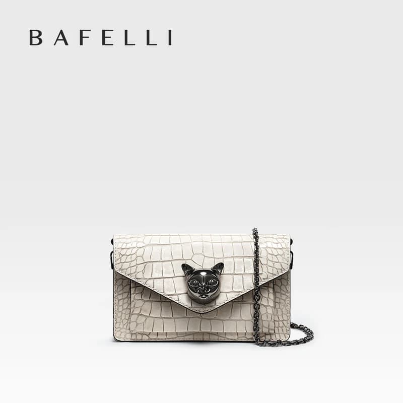 BAFELLI 2025 NUOVA BORSA DA DONNA MODA TENDENZA EMBRAGGIO CAT CORSSBODY BORSE DESIGNER DEL MARCHIO DI LUSSO CATENA CORTA ACQUISTA SEPARATELY