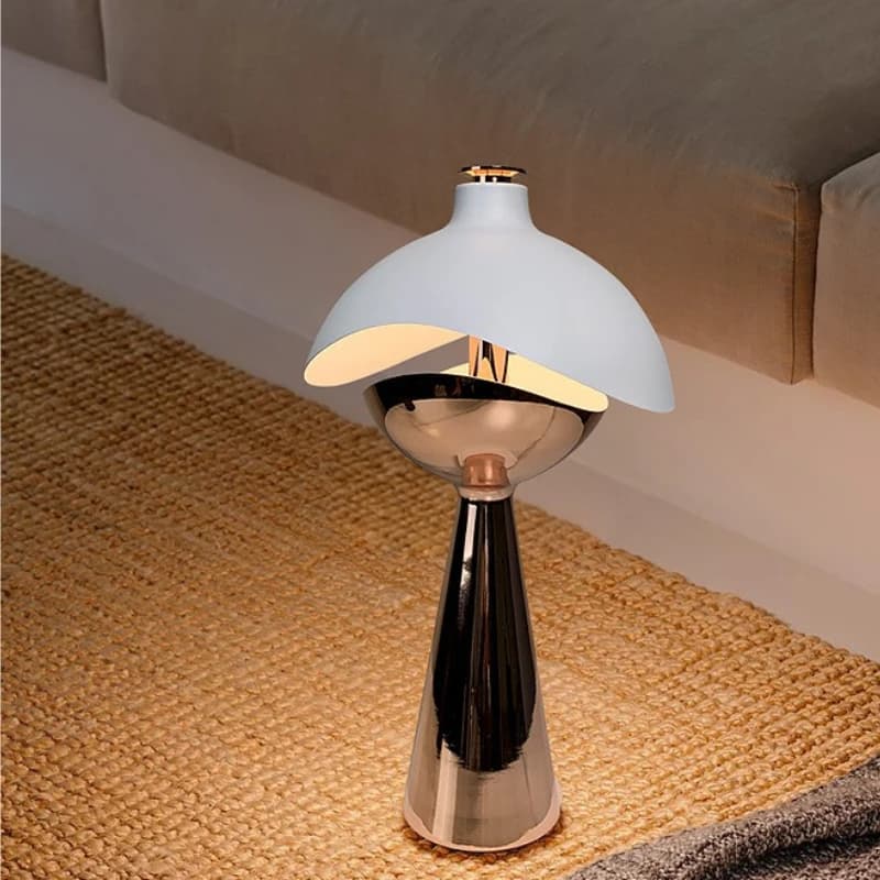 Design wrought iron desk lamps White acrylic lamps Moden Rechargeable Living room Bedroom Studio Desk lights for office