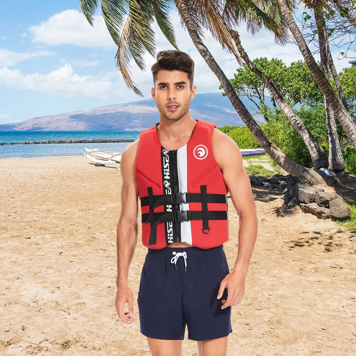Giubbotto Salvagente per Adulti per Drifting e Surf, Gilet Galleggiante in Schiuma EPE per Uomini e Donne, Ideale per Pesca e Nautica
