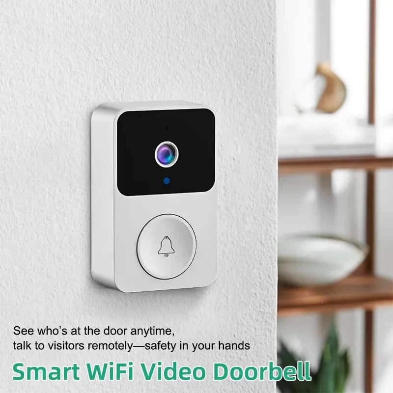 Campanello Video WiFi Intelligente con Visione Notturna, Campanello Wireless da Esterno, Citofono per Sicurezza Domestica
