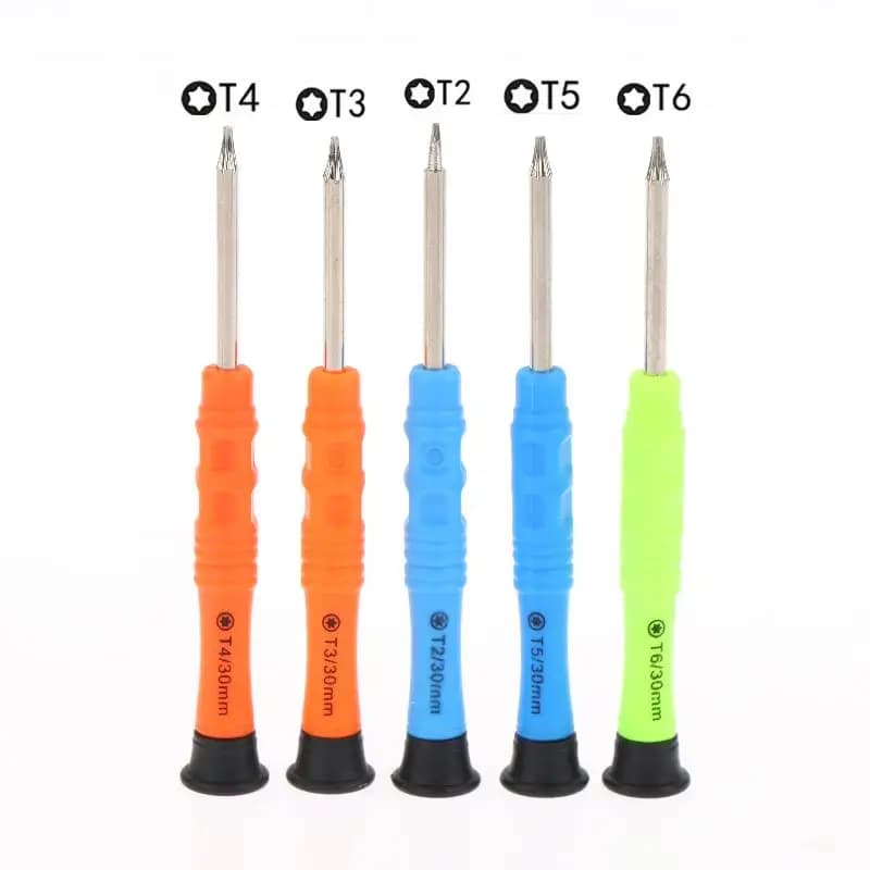 4Pcs T2 T3 T4 T5 Star Screwdriver Bits Set, Precision Phone Repair Tools Kit with Handle for DIY
