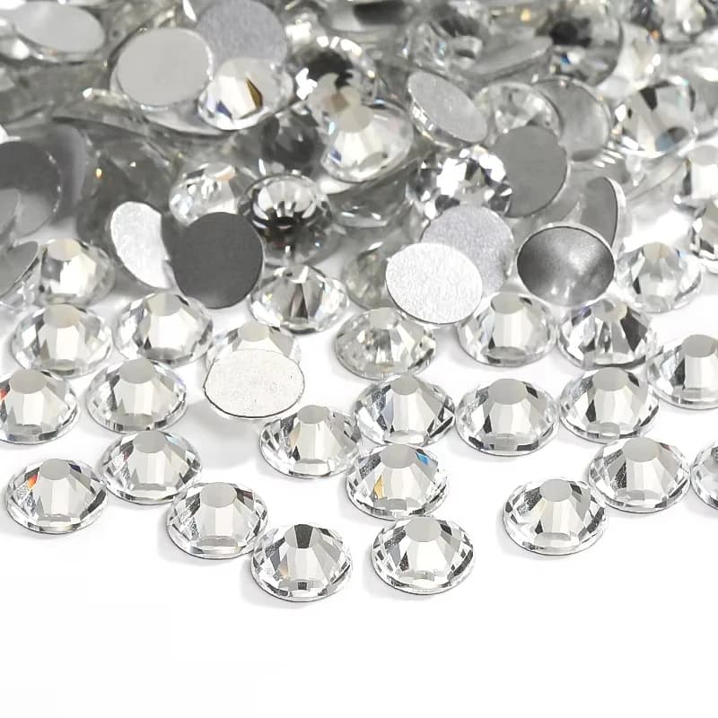 Strass non hotfix SS3 ~ SS40 Cristalli di vetro con retro piatto Strass per vestiti per unghie Accessori decorativi Pietre preziose di cristallo Ab