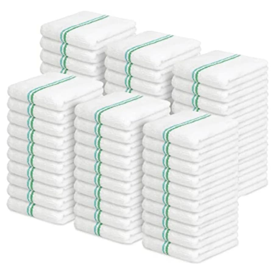 Panni in spugna Terry per la pulizia, formato conveniente 16"x19", assorbenti e resistenti, panni multiuso in cotone per la pulizia, strofinacci in spugna.