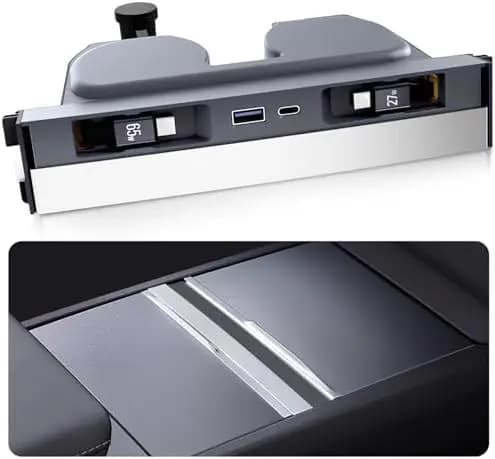 Hub di Ricarica Portatile per Modelli Y e 3 | 119W USB-C | Docking Station Ottimizzato per SEO: Hub di ricarica Model Y 2025, 2