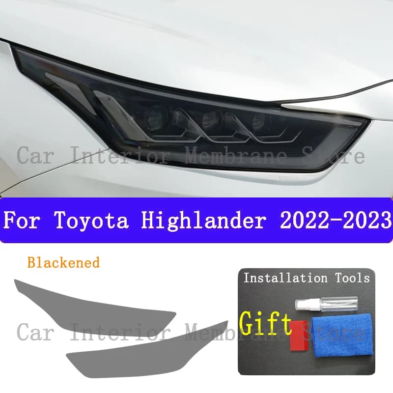 Per Toyota HIghlander 2022 TPU Auto Esterno Fari Anti-Graffio Pellicola Protettiva Fari Riparazione Adesivo Accessori Refit