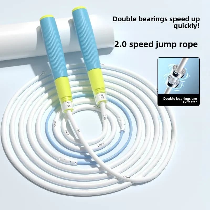 Jumping Rope Beginner Segmented Double Bearing Racing Skipping Rope Without Knotting and Anti Entanglement Fitness Body Building