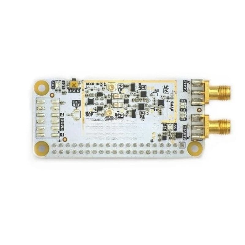 Cariboulite SDR hat for Raspberry Pi, double channel open source radio from 6 GHz
