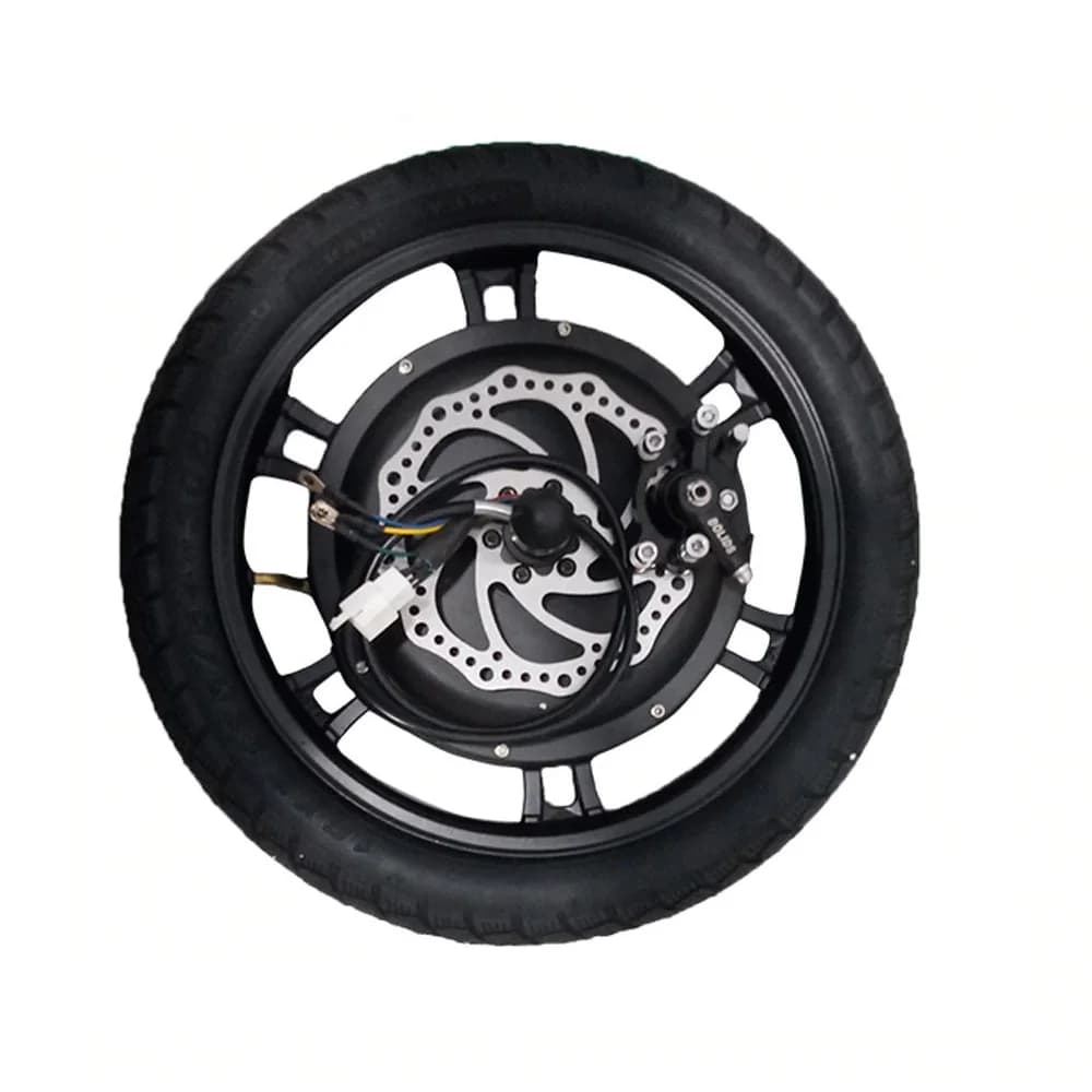 Kit di conversione Kit ruota motore bicicletta elettrica da 16 pollici Kit motore mozzo moto E-bike senza spazzole senza ingranaggi 48V 500W 800W 1000W