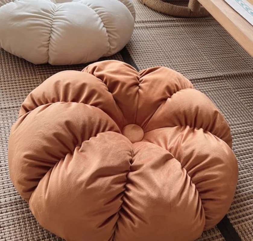 Inyahome Cute Flower Cushion Floor Seat Pillows Casual Comfortable Pillow Office Living Room Bed Decoration Cushion Simple