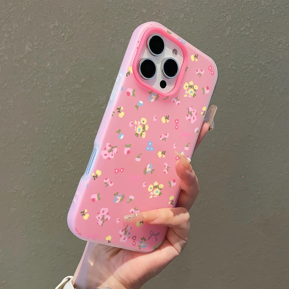 Ins Pudding Texture Phone Case For Xiaomi 14T 17 Pro Max 15 T Pro Mi 11 Lite 5G 17 Pro Cute Ditsy Floral Pattern Soft Y2k Cover