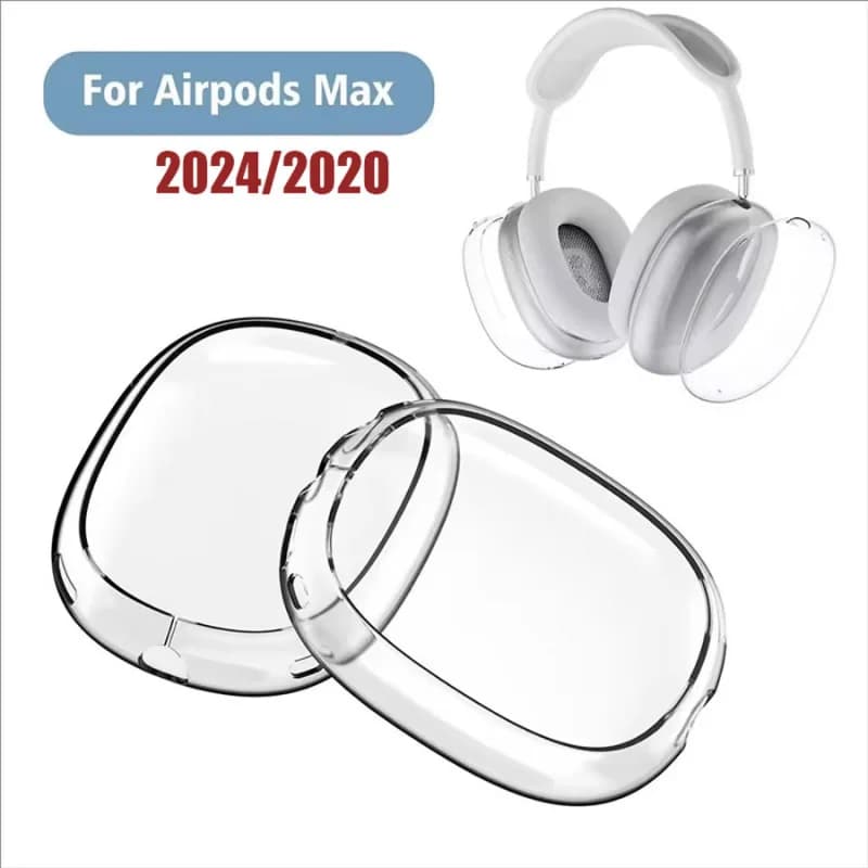 Custodia Trasparente per Cuffie AirPods Max 2, in TPU Morbido, Anti-Graffio, Accessorio Ultra Protettivo per Apple AirPods Max 2020