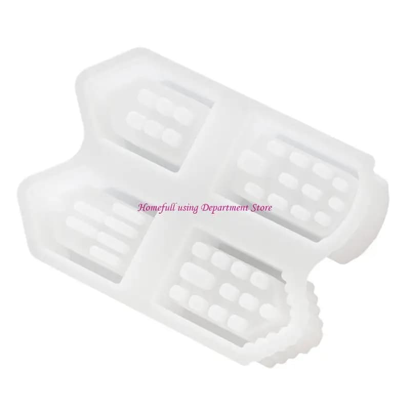 Stampi per portacandele in silicone a forma casa Stampi in resina epossidica facili da smontare per decorazioni natalizie
