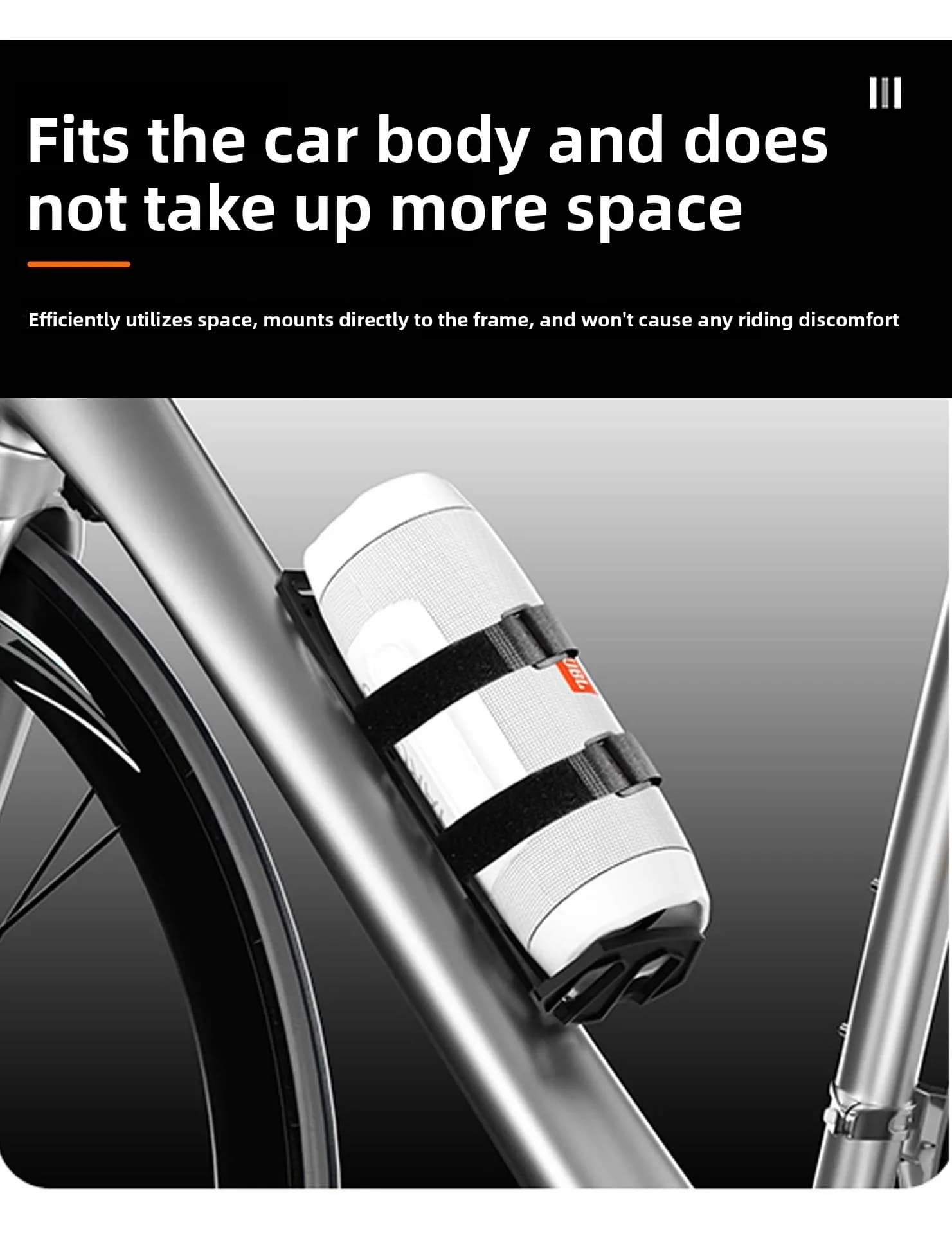 Supporto audio per bicicletta ENLEE, supporto per altoparlante con cinghia in Velcro, accessori per portaborraccia per mountain bike e bici da strada