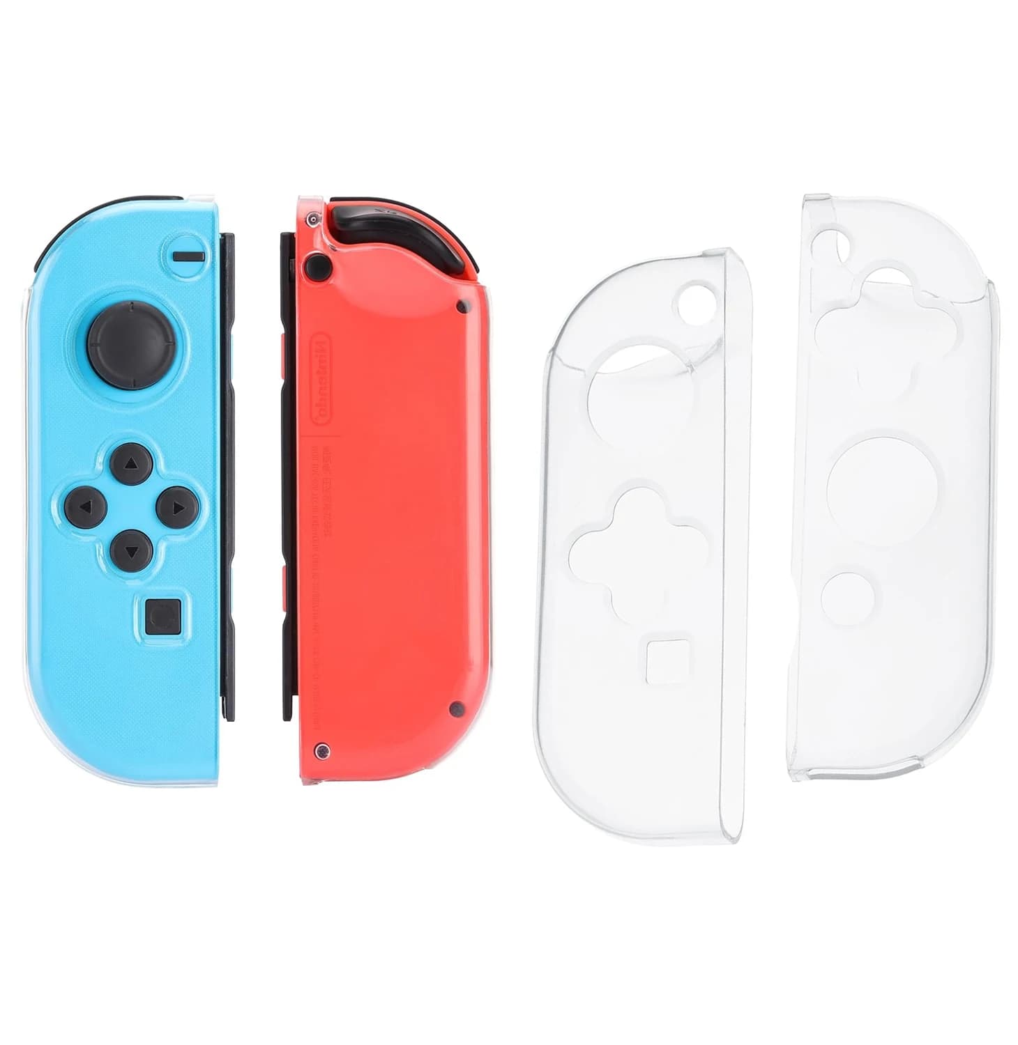 Custodia morbida di ricambio per Switch Joy-Con, custodia protettiva trasparente per PC compatibile con il palmare NS Joy Cons