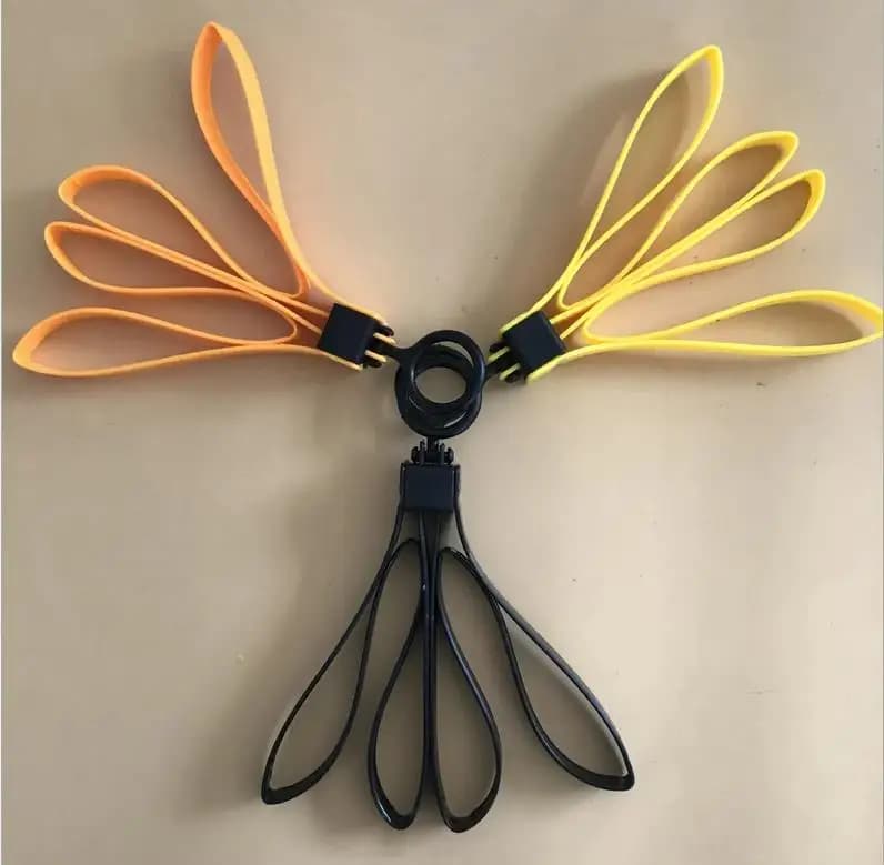 1PC Nylon Cable Ties CS Outdoor Plastic Handcuffs Double Flex Cuffs Disposable Professional Zip Tie Orange Yellow Black