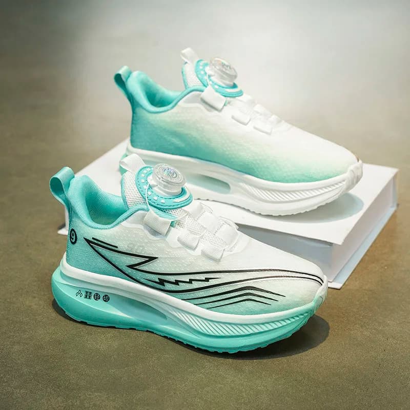 Summer Children Sports Running Shoes Breathable Net Upper Ankle Support Anti-slip Sole Comfort Outdoor Sneakers