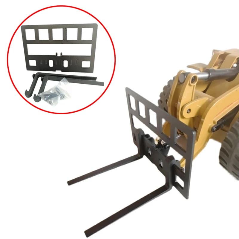 1PCS For Huina 583 RC Alloy Loader Pallet Forks Metal Forklift Bucket Component Warehouse Truck Vehicle Toy DIY Assembly Parts