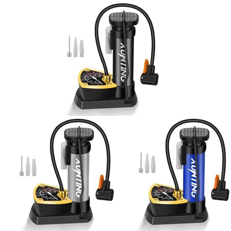 Mini pompa a pedale per pneumatici per auto da bicicletta in lega di alluminio ad alta pressione per mountain bike