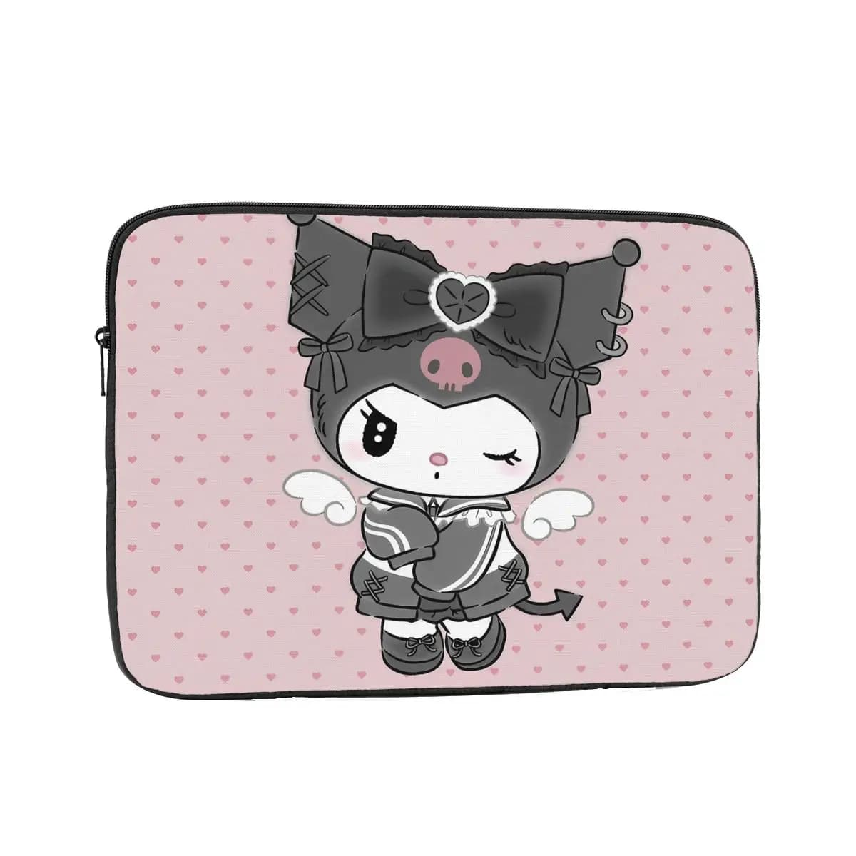 Borsa per Laptop e Tablet con Design Kawaii Kuromi, Custodia Antiurto da 12 13 15 17 Pollici per Macbook Air Pro