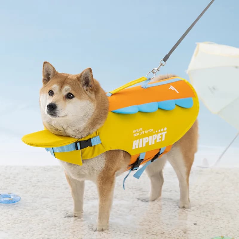 Summer dog life jacket super buoyancy dog swimsuit small medium and large golden retriever swimming pet life jacket wholesale