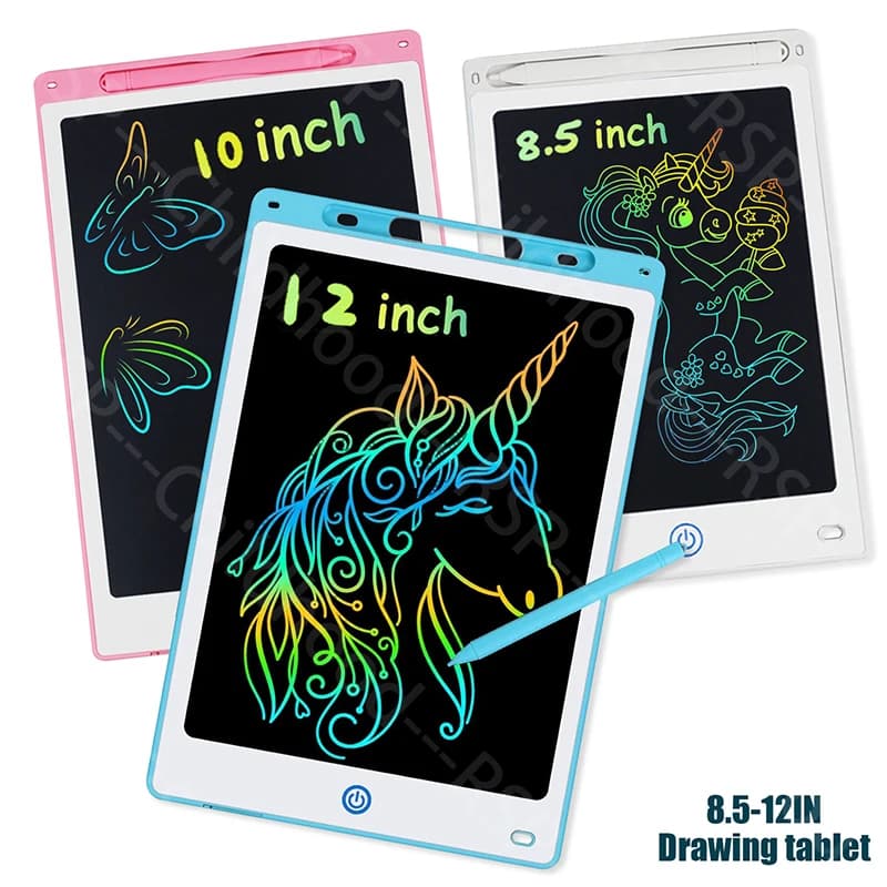 Tavoletta grafica per scrittura LCD da 8,5/10/12 pollici per bambini 3-8 anni, tavolo da disegno magico riutilizzabile con stilo cancellabile Doodle Pad giocattolo regalo