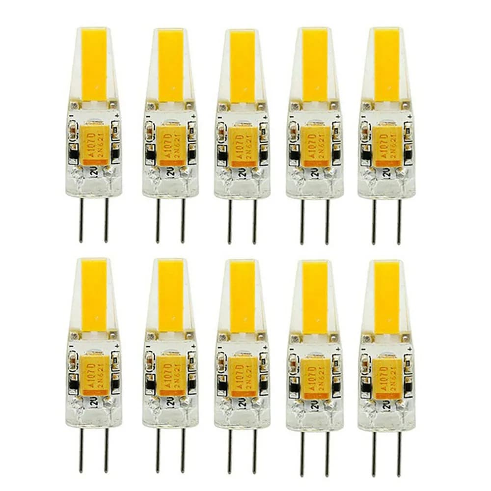 10PCS LED COB Lampada 6W Lampadine Dimmerabili G4 mini COB AC DC 12V 220V Luci di candela Sostituisci 30W 40W Alogeno per Lampadario Faretto
