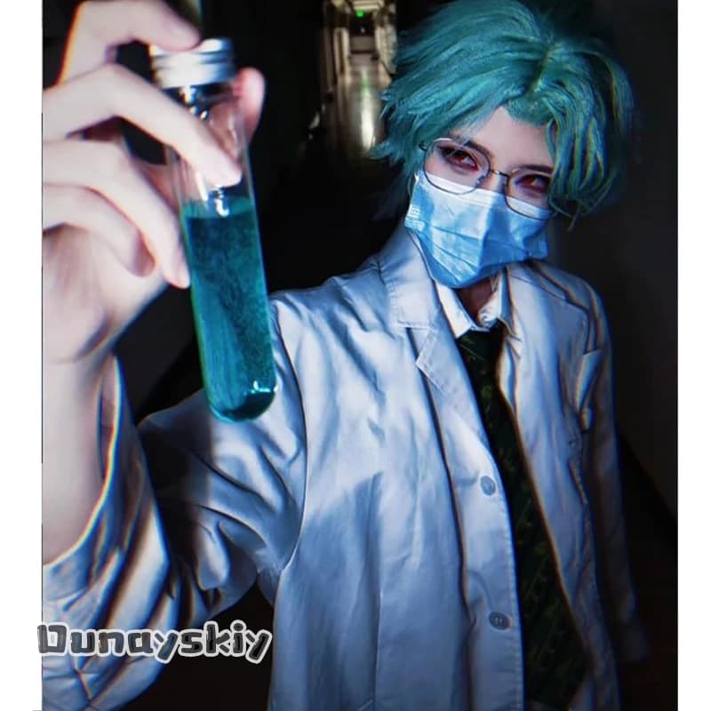 New Genshin Impact Dottore Doctor Segment Second Moon Full Set Cosplay Costume Halloween Anime Carnival Theme Party Dress Up